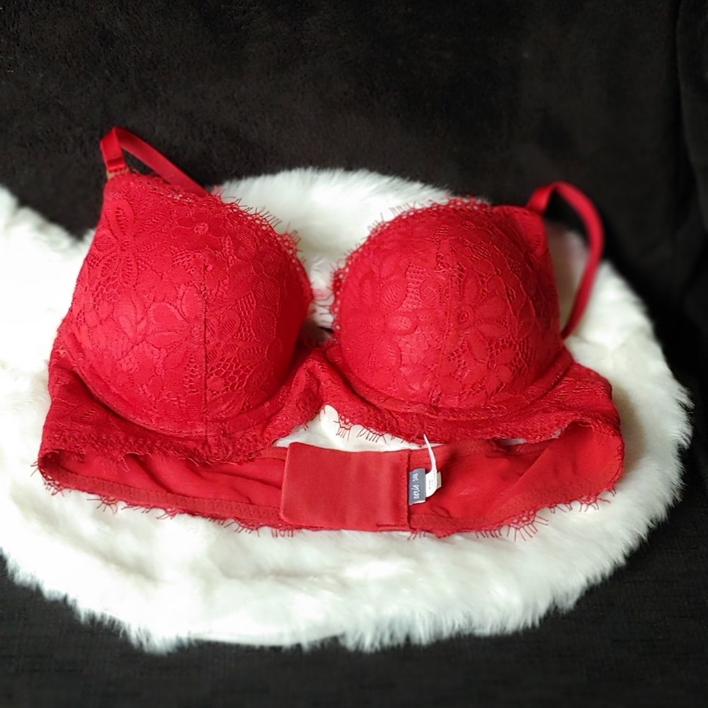 ♥️red push up bra 34b♥️